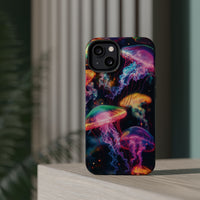 Neon Glowy Jellyfish Magnetic Impact-Resistant iPhone Case