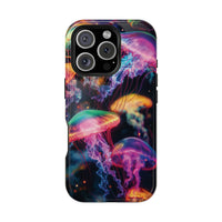 Neon Glowy Jellyfish Magnetic Impact-Resistant iPhone Case