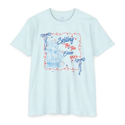 Spilling the Tea Since 1773 T-Shirt — Patriotic Boston Tea Party Graphic Tee