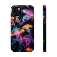 Neon Glowy Jellyfish Magnetic Impact-Resistant iPhone Case