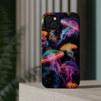 Neon Glowy Jellyfish Magnetic Impact-Resistant iPhone Case