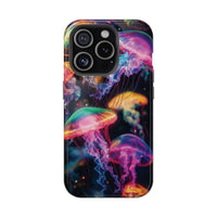 Neon Glowy Jellyfish Magnetic Impact-Resistant iPhone Case