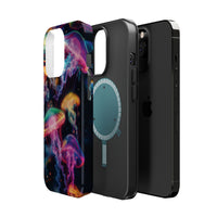 Neon Glowy Jellyfish Magnetic Impact-Resistant iPhone Case