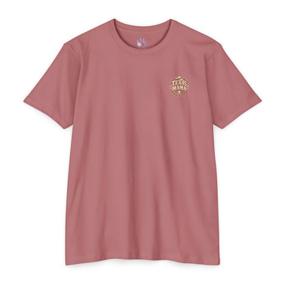 Texas Mama T-Shirt — Western Cowgirl Boots & Skull Graphic