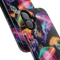 Neon Glowy Jellyfish Magnetic Impact-Resistant iPhone Case