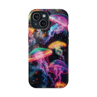 Neon Glowy Jellyfish Magnetic Impact-Resistant iPhone Case