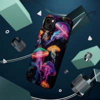 Neon Glowy Jellyfish Magnetic Impact-Resistant iPhone Case