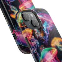 Neon Glowy Jellyfish Magnetic Impact-Resistant iPhone Case