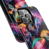 Neon Glowy Jellyfish Magnetic Impact-Resistant iPhone Case