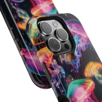 Neon Glowy Jellyfish Magnetic Impact-Resistant iPhone Case