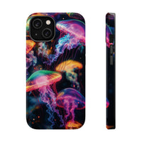 Neon Glowy Jellyfish Magnetic Impact-Resistant iPhone Case