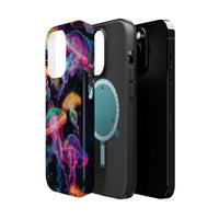 Neon Glowy Jellyfish Magnetic Impact-Resistant iPhone Case