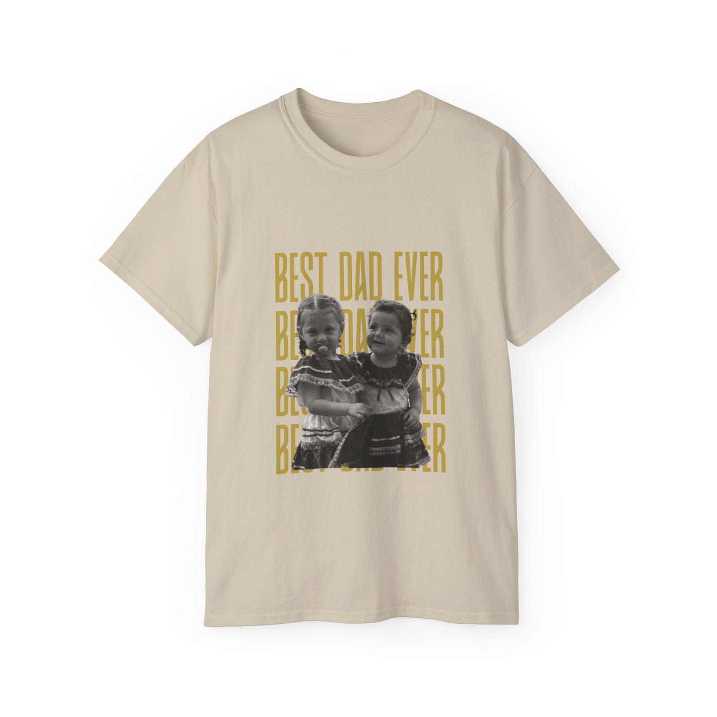 Personalized 'Best Dad Ever' Photo T-Shirt — Father's Day/Birthday/Christmas Gift