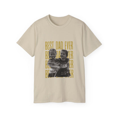 Personalized 'Best Dad Ever' Photo T-Shirt — Father's Day/Birthday/Christmas Gift