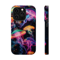 Neon Glowy Jellyfish Magnetic Impact-Resistant iPhone Case
