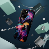 Neon Glowy Jellyfish Magnetic Impact-Resistant iPhone Case