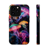 Neon Glowy Jellyfish Magnetic Impact-Resistant iPhone Case