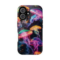 Neon Glowy Jellyfish Magnetic Impact-Resistant iPhone Case
