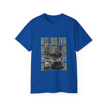Personalized 'Best Dad Ever' Photo T-Shirt — Father's Day/Birthday/Christmas Gift