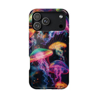 Neon Glowy Jellyfish Magnetic Impact-Resistant iPhone Case