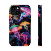 Neon Glowy Jellyfish Magnetic Impact-Resistant iPhone Case