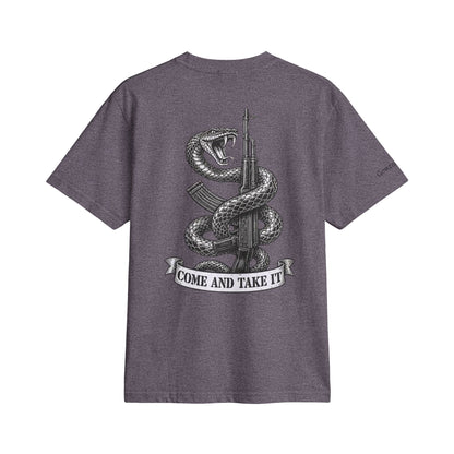 Unisex Gonzales TX “Come and Take It” T-Shirt — Cannon & Snake-Wrapped AK-47