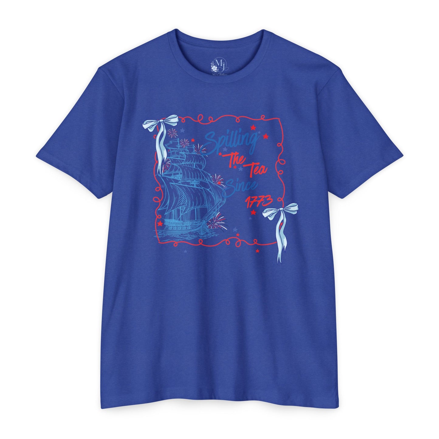 Spilling the Tea Since 1773 T-Shirt — Patriotic Boston Tea Party Graphic Tee