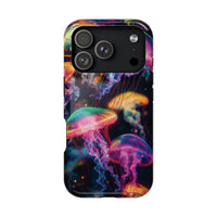 Neon Glowy Jellyfish Magnetic Impact-Resistant iPhone Case