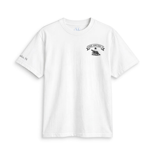 Unisex Gonzales TX “Come and Take It” T-Shirt — Cannon & Snake-Wrapped AK-47