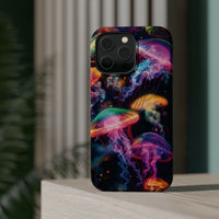 Neon Glowy Jellyfish Magnetic Impact-Resistant iPhone Case