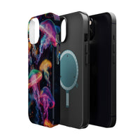 Neon Glowy Jellyfish Magnetic Impact-Resistant iPhone Case