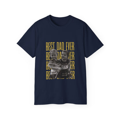Personalized 'Best Dad Ever' Photo T-Shirt — Father's Day/Birthday/Christmas Gift