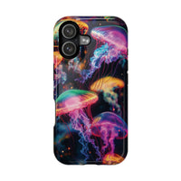 Neon Glowy Jellyfish Magnetic Impact-Resistant iPhone Case