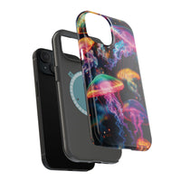 Neon Glowy Jellyfish Magnetic Impact-Resistant iPhone Case