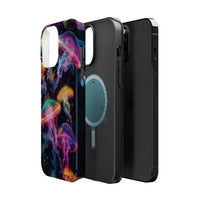 Neon Glowy Jellyfish Magnetic Impact-Resistant iPhone Case