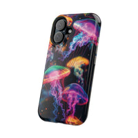 Neon Glowy Jellyfish Magnetic Impact-Resistant iPhone Case