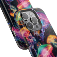 Neon Glowy Jellyfish Magnetic Impact-Resistant iPhone Case