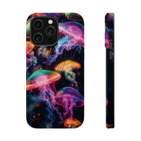 Neon Glowy Jellyfish Magnetic Impact-Resistant iPhone Case