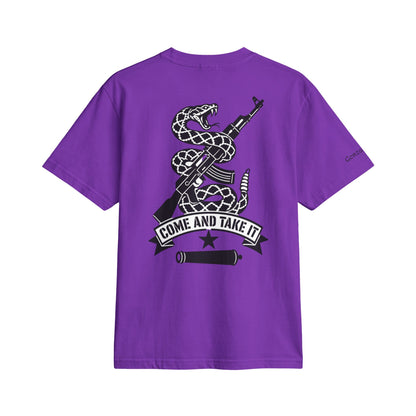 Unisex Gonzales TX “Come and Take It” T-Shirt — Cannon & Snake-Wrapped AK-47