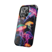 Neon Glowy Jellyfish Magnetic Impact-Resistant iPhone Case