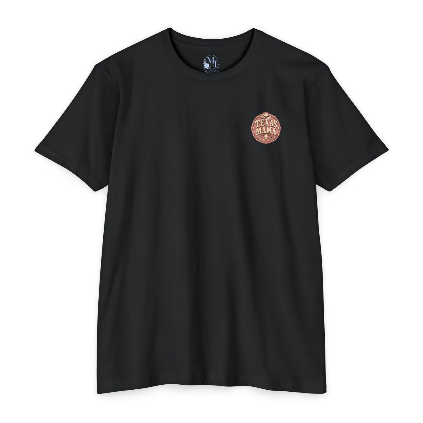 Texas Mama T-Shirt — Western Cowgirl Boots & Skull Graphic