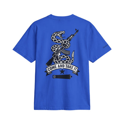 Unisex Gonzales TX “Come and Take It” T-Shirt — Cannon & Snake-Wrapped AK-47