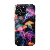 Neon Glowy Jellyfish Magnetic Impact-Resistant iPhone Case