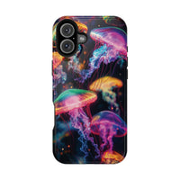 Neon Glowy Jellyfish Magnetic Impact-Resistant iPhone Case