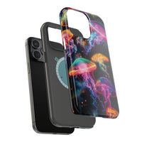 Neon Glowy Jellyfish Magnetic Impact-Resistant iPhone Case
