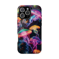 Neon Glowy Jellyfish Magnetic Impact-Resistant iPhone Case