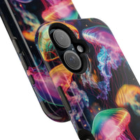 Neon Glowy Jellyfish Magnetic Impact-Resistant iPhone Case