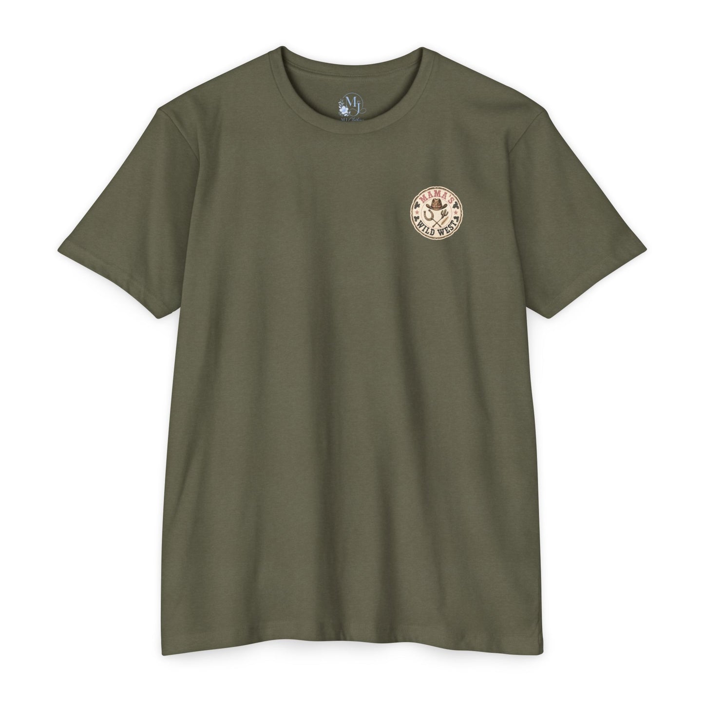 Western Mama T-Shirt — "Raised on Sweet Tea & Cowboy Dreams"