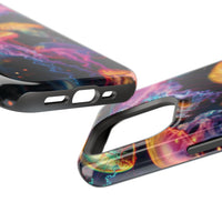 Neon Glowy Jellyfish Magnetic Impact-Resistant iPhone Case