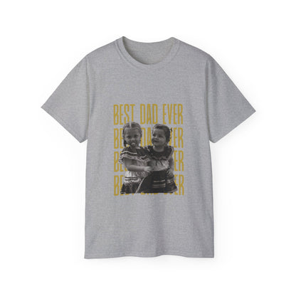 Personalized 'Best Dad Ever' Photo T-Shirt — Father's Day/Birthday/Christmas Gift